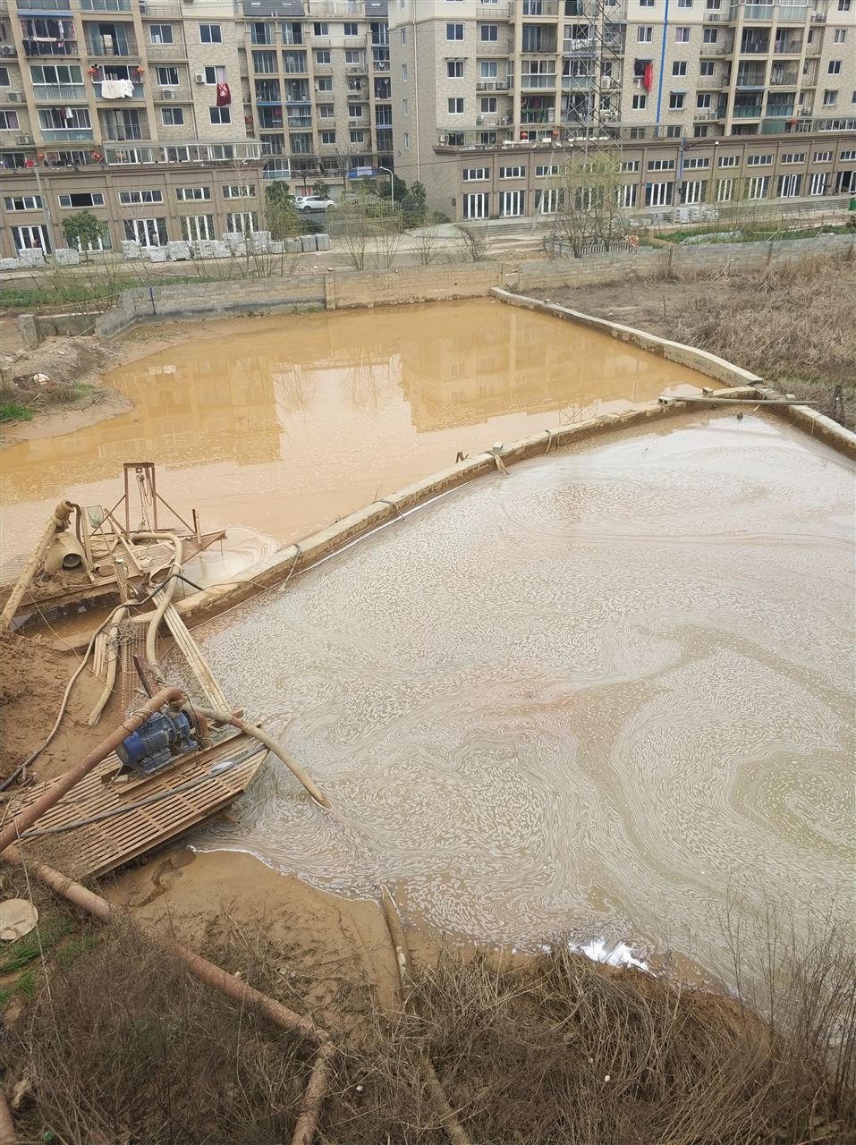 紫云沉淀池淤泥清理-厂区废水池淤泥清淤